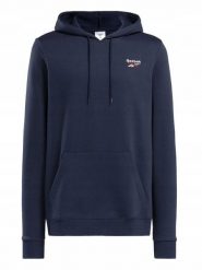 Bluza dresowa męska REEBOK z kapturem bawełniana. Niebieskie bluzy męskie Reebok, l, bez wzorów, z bawełny, z kapturem, na fitness i siłownię. Za 229.00 zł.