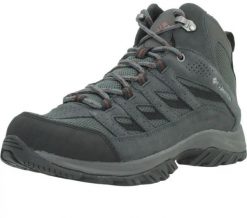 Buty trekkingowe męskie Columbia Crestwood Mid Waterproof szary 44,5 (2100641089). Szare trekkingi męskie Columbia. Za 364.10 zł.