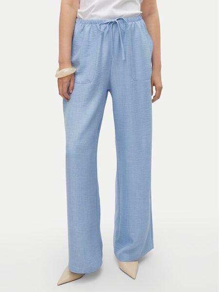 Vero Moda Spodnie materiałowe Melaney 10316385 Niebieski Loose Fit. Niebieskie spodnie materiałowe damskie Vero Moda, m, bez wzorów, z materiału. Za 109.99 zł.