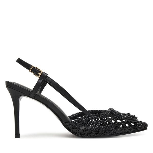 Szpilki Just Cavalli. Czarne szpilki damskie Just Cavalli, bez wzorów, bez obcasa, bez zapięcia. Za 775.99 zł.