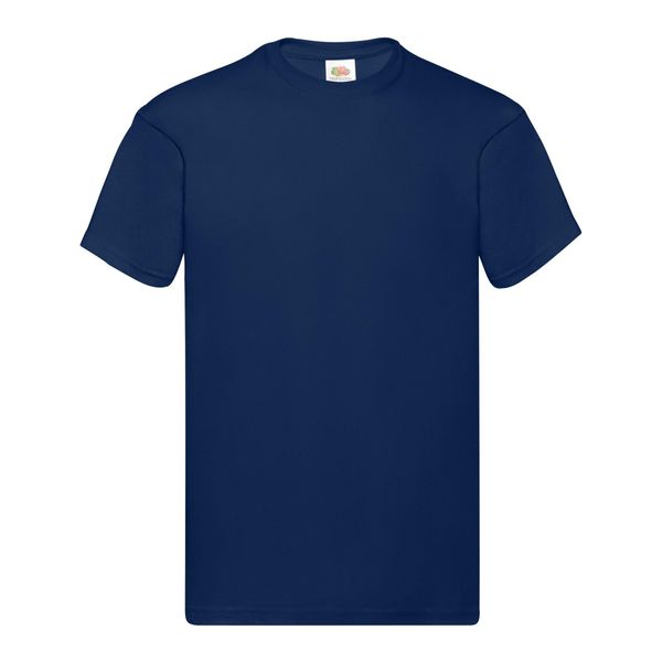 Oryginalna Koszulka Męska. Niebieskie koszulki sportowe męskie Fruit of the Loom, m, bez wzorów, bez kołnierzyka, bez ramiączek, trekkingowe. Za 33.99 zł.