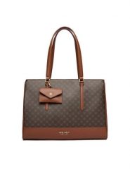 Nine West Torebka C-TANANA-KY253 Brązowy. Brązowe torebki do ręki damskie Nine West, bez wzorów, z materiału, bez dodatków. Za 289.99 zł.
