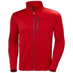 Kurtka polarowa męska Helly Hansen Crew Fleece Jacket. Czerwone kurtki męskie Helly Hansen, m, bez wzorów, z polaru, sportowe, bez kaptura. Za 476.99 zł.