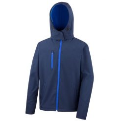 Męska Kurtka Softshell Z Kapturem Core Lite. Czarne kurtki męskie RESULT, m, bez wzorów, z softshellu, sportowe, z kapturem. Za 190.99 zł.