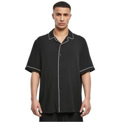 Koszula do gry w kręgle Urban Classics. Czarne koszule męskie Urban Classics, m, bez wzorów, z materiału, klasyczne, bez kołnierzyka, bez ramiączek. Za 144.75 zł.