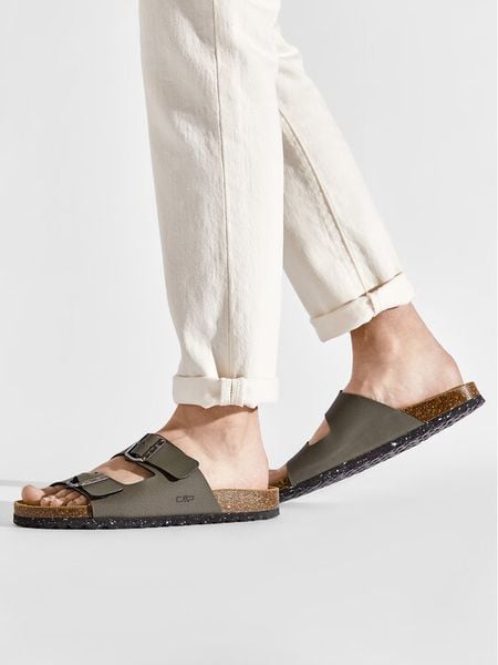 CMP Klapki Eco Thalitha Silpper 3Q91017 Khaki. Brązowe klapki męskie CMP, ze skóry. Za 124.99 zł.