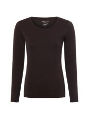 Marie Lund koszulka z długim rękawem Kobiety Dżersej brązowy, XXL. Brązowe t-shirty damskie Marie Lund, xxl, bez wzorów, z dżerseju, bez kołnierzyka. Za 79.95 zł.