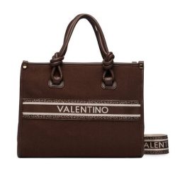 Torebka Valentino. Brązowe torebki do ręki damskie Valentino, bez wzorów, klasyczne, bez dodatków. Za 619.99 zł.