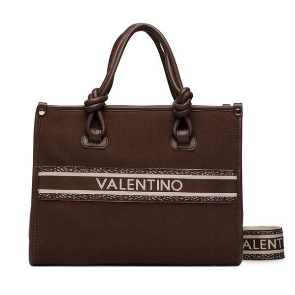 Torebka Valentino. Brązowe torebki do ręki damskie Valentino, bez wzorów, klasyczne, bez dodatków. Za 619.99 zł.