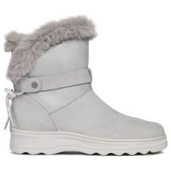 Geox - Śniegowce. Szare śniegowce i trapery damskie Geox, z materiału. Za 599.90 zł.