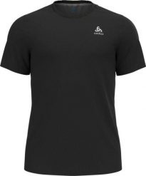 Koszulka z krótkim rękawem trekkingowa męska Odlo T-shirt F-DRY. Czarne koszulki sportowe męskie Odlo, na lato, m, bez wzorów, z materiału, bez kołnierzyka, bez ramiączek, trekkingowe. Za 159.00 zł.