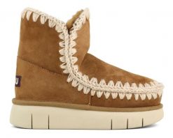 MOU Eskimo 18 bounce Śniegowce damskie. Brązowe śniegowce i trapery damskie Mou, z wełny. W wyprzedaży za 855.99 zł.