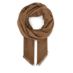 Chusta Weekend Max Mara. Brązowe szaliki i chusty damskie Weekend Max Mara, bez wzorów. Za 879.99 zł.
