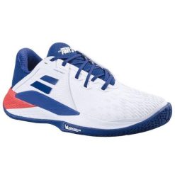 Buty tenisowe męskie Babolat Propulse Fury 3 Clay. Białe buty sportowe męskie BABOLAT, bez zapięcia, tenisowe. Za 659.00 zł.