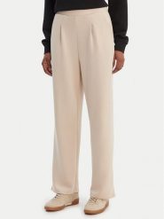 Vero Moda Spodnie materiałowe Hali 10339404 Beżowy Straight Fit. Brązowe spodnie materiałowe damskie Vero Moda, l, bez wzorów, z materiału. Za 159.99 zł.