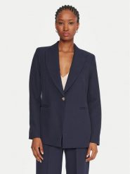 Maryley Marynarka 25IB187/M06/43BL Granatowy Regular Fit. Niebieskie żakiety damskie Maryley, m, bez wzorów, z syntetyku. Za 409.99 zł.