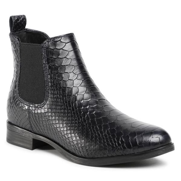 Sztyblety Lasocki. Niebieskie botki damskie Lasocki, bez obcasa, na płaskiej podeszwie, bez zapięcia. Za 102.99 zł.