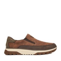 Półbuty Rieker. Białe półbuty damskie Rieker, bez wzorów, bez obcasa, na płaskiej podeszwie, bez zapięcia. Za 379.99 zł.