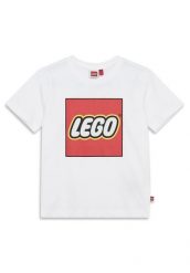 Koszulka Dziecięca LEGO Tano631 Biała. Białe t-shirty dla chłopców LEGO, z aplikacjami, z bawełny, bez ramiączek. Za 79.99 zł.