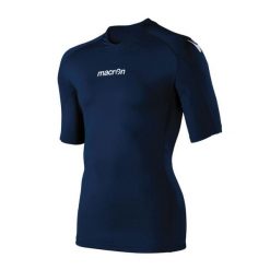 Koszulka Macron saturn. Niebieskie koszulki sportowe męskie Macron, bez wzorów, bez kołnierzyka, bez ramiączek, do piłki nożnej. Za 245.00 zł.