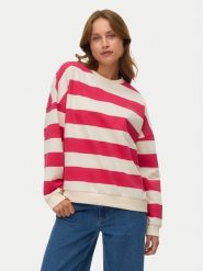 Vero Moda Bluza Viola 10338440 Różowy Regular Fit. Czerwone bluzy damskie Vero Moda, m, bez wzorów, z bawełny, bez kaptura. Za 169.99 zł.