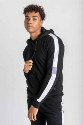 Bluza z kapturem Venice na zamek, z kieszeniami na zamek, unisex – czarny. Czarne bluzy męskie AESTHETIC WOLF, m, bez wzorów, z bawełny, z kapturem. Za 69.99 zł.