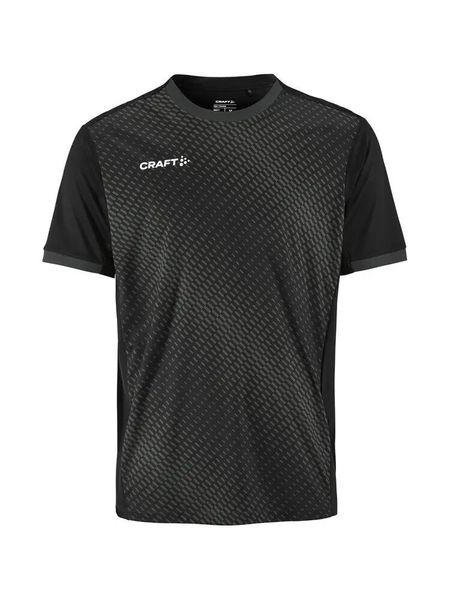 Craft Evolve 2.0 Graphic Jersey M — Lekka koszulka z grafiką. Czarne koszulki sportowe męskie Craft, m, bez wzorów, z jersey, bez kołnierzyka, bez ramiączek, na fitness i siłownię. Za 226.00 zł.