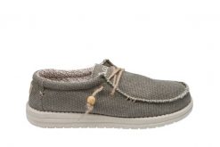 Półbuty Hodaki Captain Jute Khaki 003266, Materiał - 40. Zielone półbuty na co dzień męskie Hodaki, na lato, z bawełny, klasyczne, bez zapięcia. W wyprzedaży za 179.10 zł.