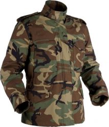 Helikon-Tex kurtka Helikon M65 us woodland L. Płaszcze męskie HELIKON-TEX, l, bez wzorów, bez kaptura. Za 386.56 zł.