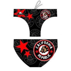 Kąpielówki męskie spodenki kąpielowe slipy Turbo California Flag. Czerwone krótkie spodenki sportowe męskie TURBO, m, bez wzorów, do pływania. Za 129.99 zł.