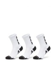 Under Armour Skarpety długie UA Perform Tech 3p Crew 1379515 Biały. Białe skarpety męskie Under Armour, bez wzorów, z materiału. Za 49.99 zł.