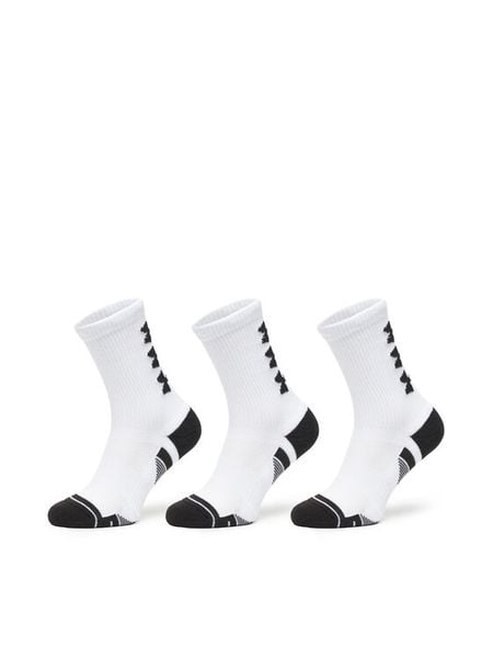 Under Armour Skarpety długie UA Perform Tech 3p Crew 1379515 Biały. Białe skarpety męskie Under Armour, bez wzorów, z materiału. Za 49.99 zł.