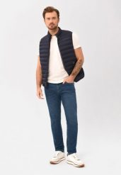 Granatowe jeansy, Regular Fit, D-JERRY 57. Niebieskie jeansy męskie Volcano, klasyczne. Za 189.99 zł.