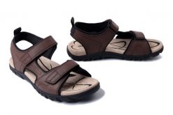 GEOX U S.STRADA B U4524B 000ME C6006 dk brown, sandały męskie. Brązowe sandały męskie Geox, bez zapięcia. Za 265.93 zł.