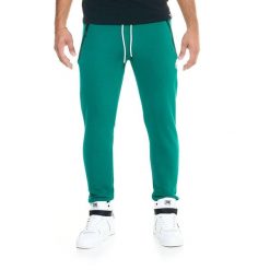 Bluza z bawełna z kieszenie na czas wolny. Zielone spodnie sportowe męskie LEONE 1947 APPAREL, bez wzorów, z bawełny, na fitness i siłownię. Za 126.26 zł.