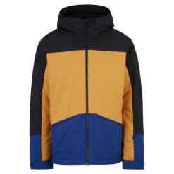 Kurtka narciarska Ziener Timbarra. Żółte kurtki męskie Ziener, na zimę, l, bez wzorów, wakacyjne, bez kaptura. Za 709.49 zł.