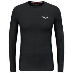Koszulka sportowa z długim rękawem męska Salewa CRISTALLO WARM 00-00000282050911. Czarne koszulki sportowe męskie Salewa, l, bez wzorów, z materiału, bez kołnierzyka, bez ramiączek, trekkingowe. Za 413.47 zł.