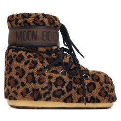 Śniegowce Moon Boot. Brązowe śniegowce i trapery damskie Moon Boot. Za 1,449.00 zł.