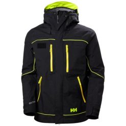 Kurtka narciarska Helly Hansen Unibock Shell. Czarne kurtki męskie Helly Hansen, na zimę, m, bez wzorów, sportowe, bez kaptura. Za 2,425.50 zł.