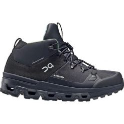 Buty turystyczne damskie On Cloudtrax Waterproof. Czarne trekkingi damskie On Running, przed kolano, trekkingowe. Za 649.99 zł.