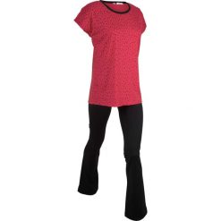 T-shirt i spodnie do jogi (komplet) bonprix czerwono-czarny. Spodnie materiałowe damskie marki DOMYOS. Za 59.99 zł.