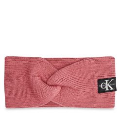 Opaska materiałowa Calvin Klein. Czerwone czapki i kapelusze damskie Calvin Klein, bez wzorów, z materiału. Za 159.99 zł.