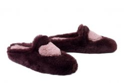 MANITU 320220-41 bordeaux, kapcie damskie. Czerwone kapcie damskie Manitu, bez wzorów. Za 169.92 zł.