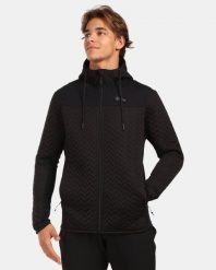 Męska ocieplana bluza polarowa z kapturem Kilpi NEVIA-M. Czarne bluzy męskie Kilpi, m, bez wzorów, z materiału, z kapturem. Za 344.59 zł.