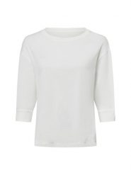 Marc Cain koszulka z długim rękawem Kobiety Bawełna biały, 40. Białe t-shirty damskie Marc Cain, bez wzorów, z bawełny, eleganckie, bez kołnierzyka. Za 849.95 zł.