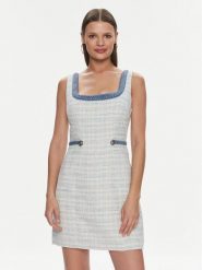 Guess Sukienka codzienna W4RK16 WFWV2 Błękitny Bodycon Fit. Niebieskie sukienki damskie Guess, na co dzień, xl, z aplikacjami, z syntetyku, bez kołnierzyka, bez ramiączek, bodycon. Za 409.99 zł.