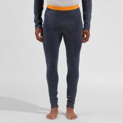 Legginsy termoaktywne męskie Odlo NATURAL PERFORMANCE PW 15. Niebieskie legginsy sportowe męskie Odlo, m, bez wzorów, z materiału, narciarskie. Za 297.49 zł.