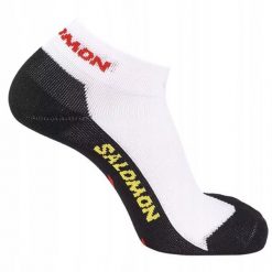 Skarpety, stopki dla biegaczy Salomon Speedcross low. Białe skarpety damskie Salomon, bez wzorów, z elastanu. Za 59.00 zł.