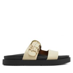 Klapki Tommy Hilfiger. Klapki damskie Tommy Hilfiger, bez wzorów, bez obcasa. Za 379.99 zł.