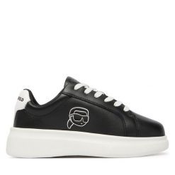 Sneakersy KARL LAGERFELD. Czarne trampki i tenisówki chłopięce KARL LAGERFELD, bez wzorów, bez zapięcia. Za 426.99 zł.